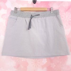 Linksoul Golf Skort Skirt Short 4 Way Stretch Grey Sports Size L